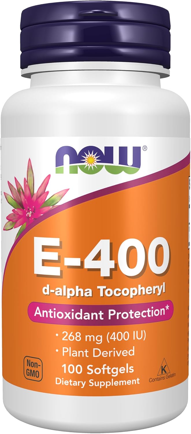 NOW Foods Vitamin E-400 IU D-Alpha Tocopheryl, 250 Softgels - görsel 9