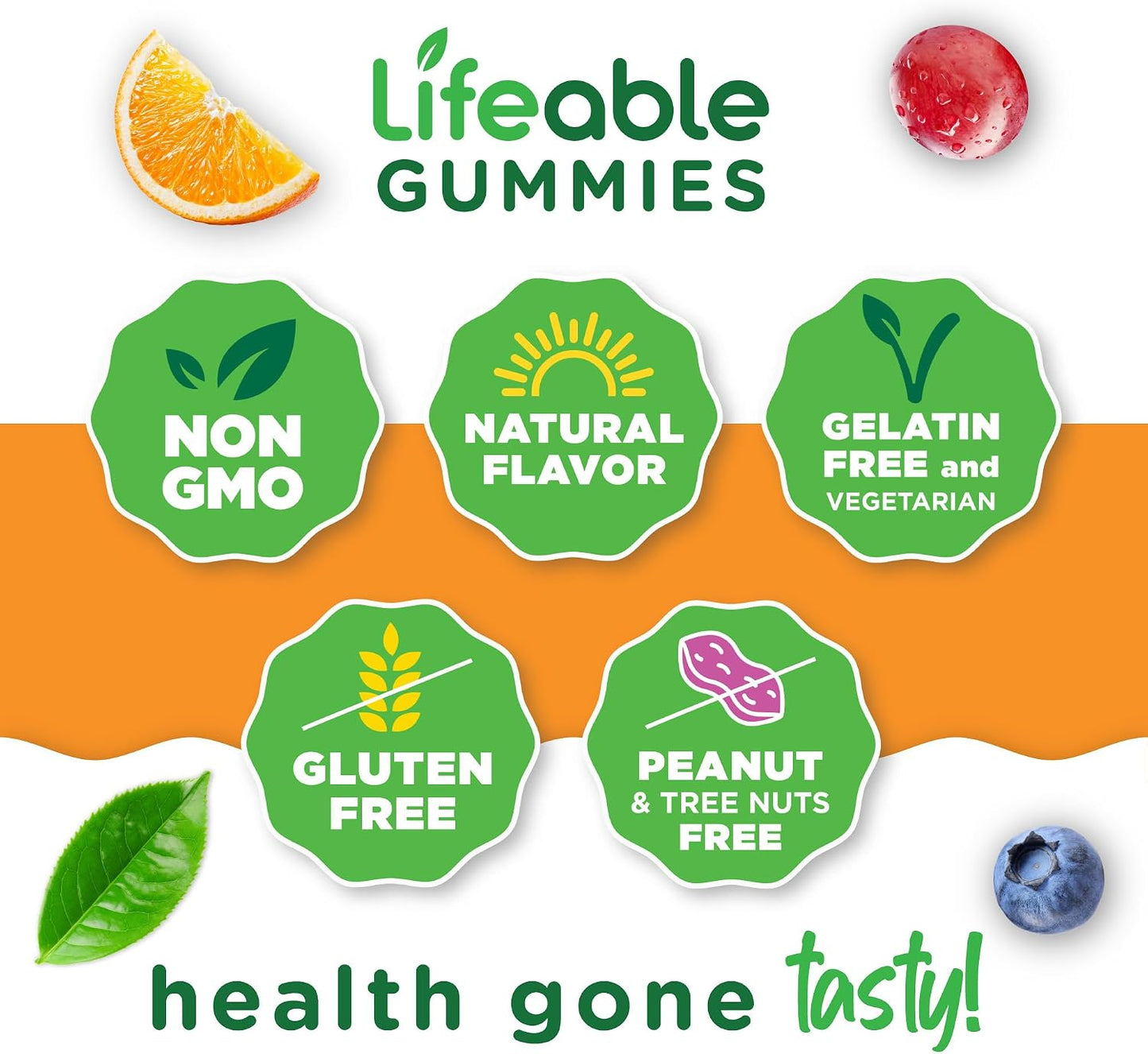 Lifeable Biotin Gummies, 10,000mcg, Hair, Skin & Nails Supplement, 90 Gummies - görsel 4