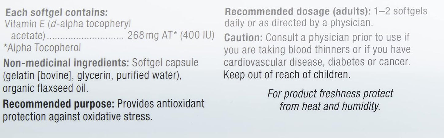 Webber Naturals Vitamin E, 400IU, 300 softgels - görsel 4