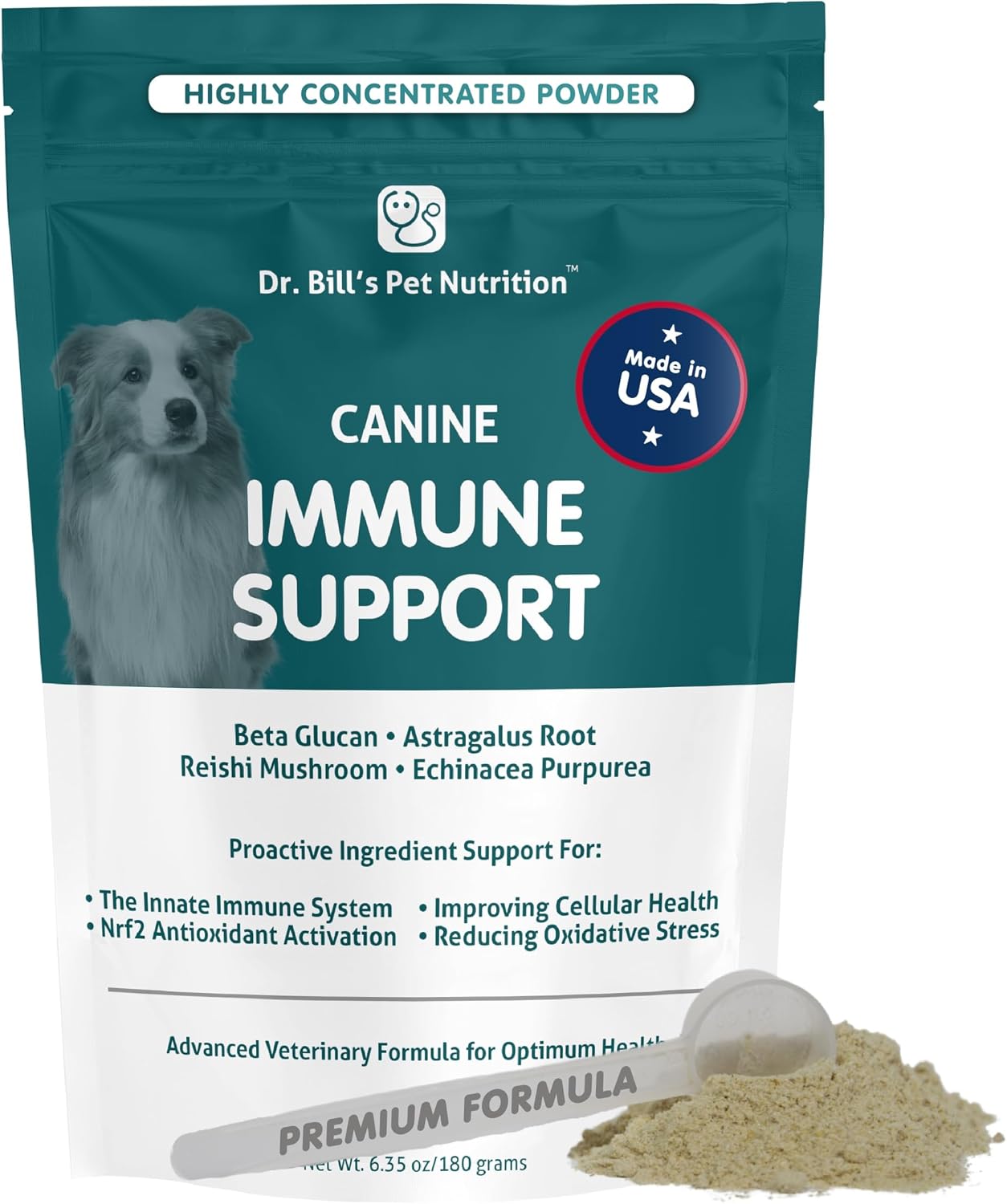Dr. Bill's Canine Immune Support – Powder Supplement for Dogs of All Ages - görsel 1