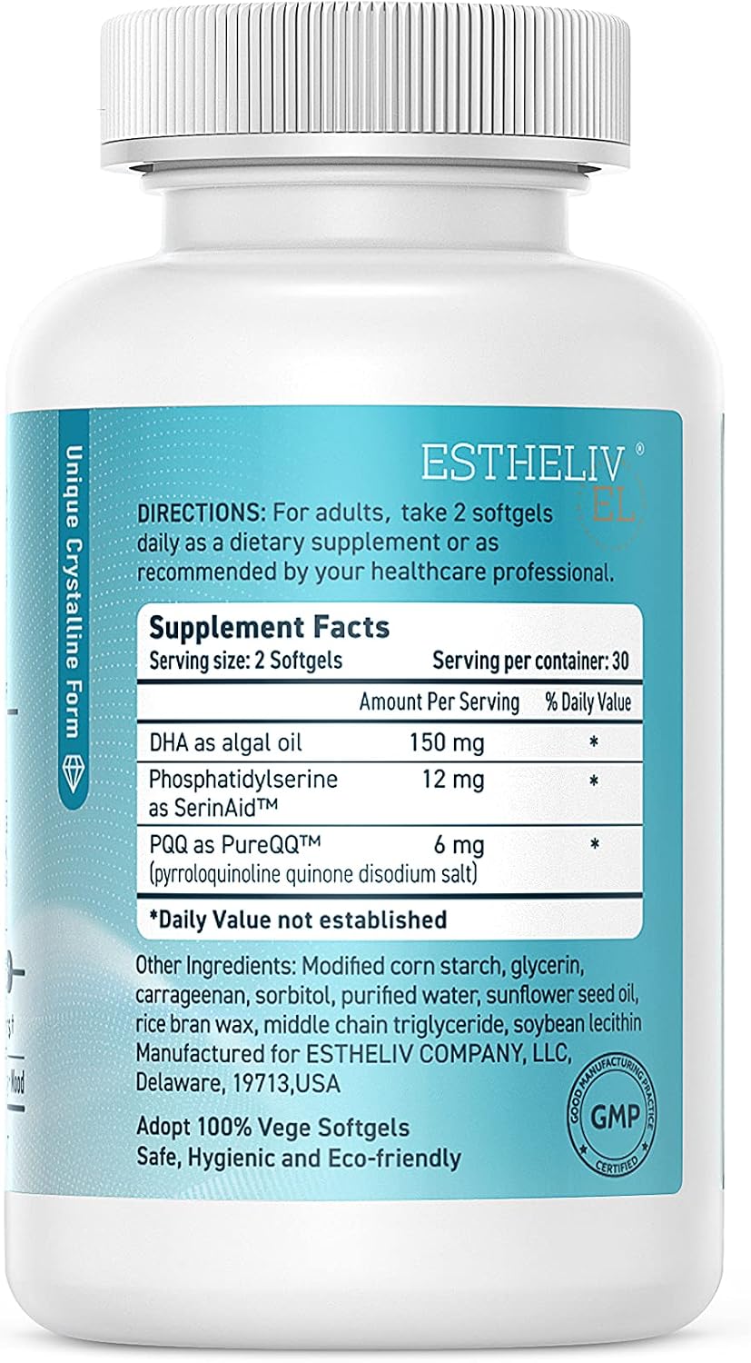 ESTHELIV® Yes! Brain - 60 Vegetable Softgels - görsel 2