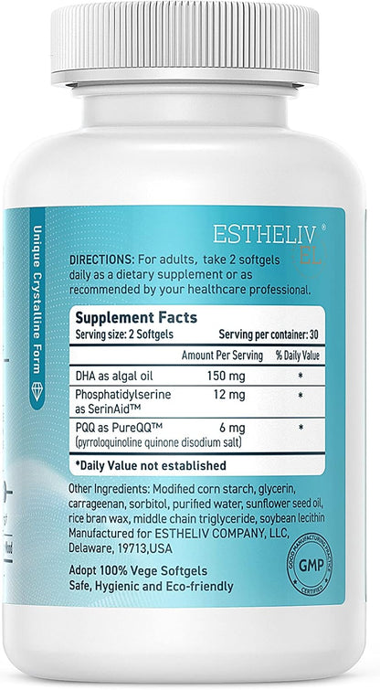 ESTHELIV® Yes! Brain - 60 Vegetable Softgels