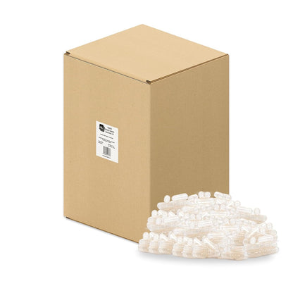 Empty Capsules Size 0 (120 Capsules) - Halal Beef Gelatine Capsules for DIY Filling