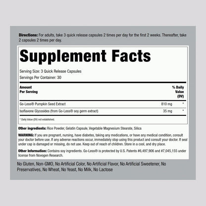 Piping Rock Bladder Control Capsules for Women and Men, 90 Capsules