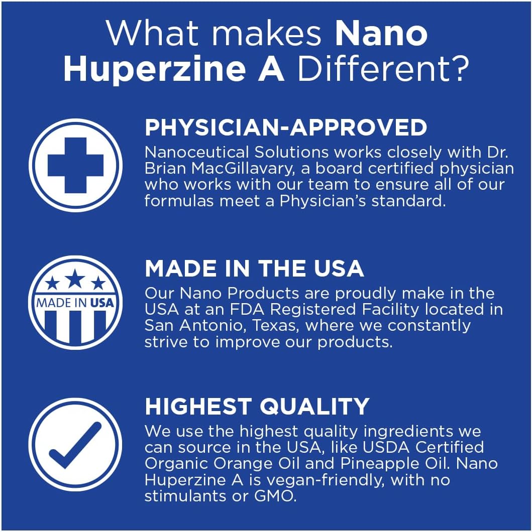 Nano HUPERZINE A – Nanosized Liquid for Rapid Absorption & Mental Clarity - görsel 3