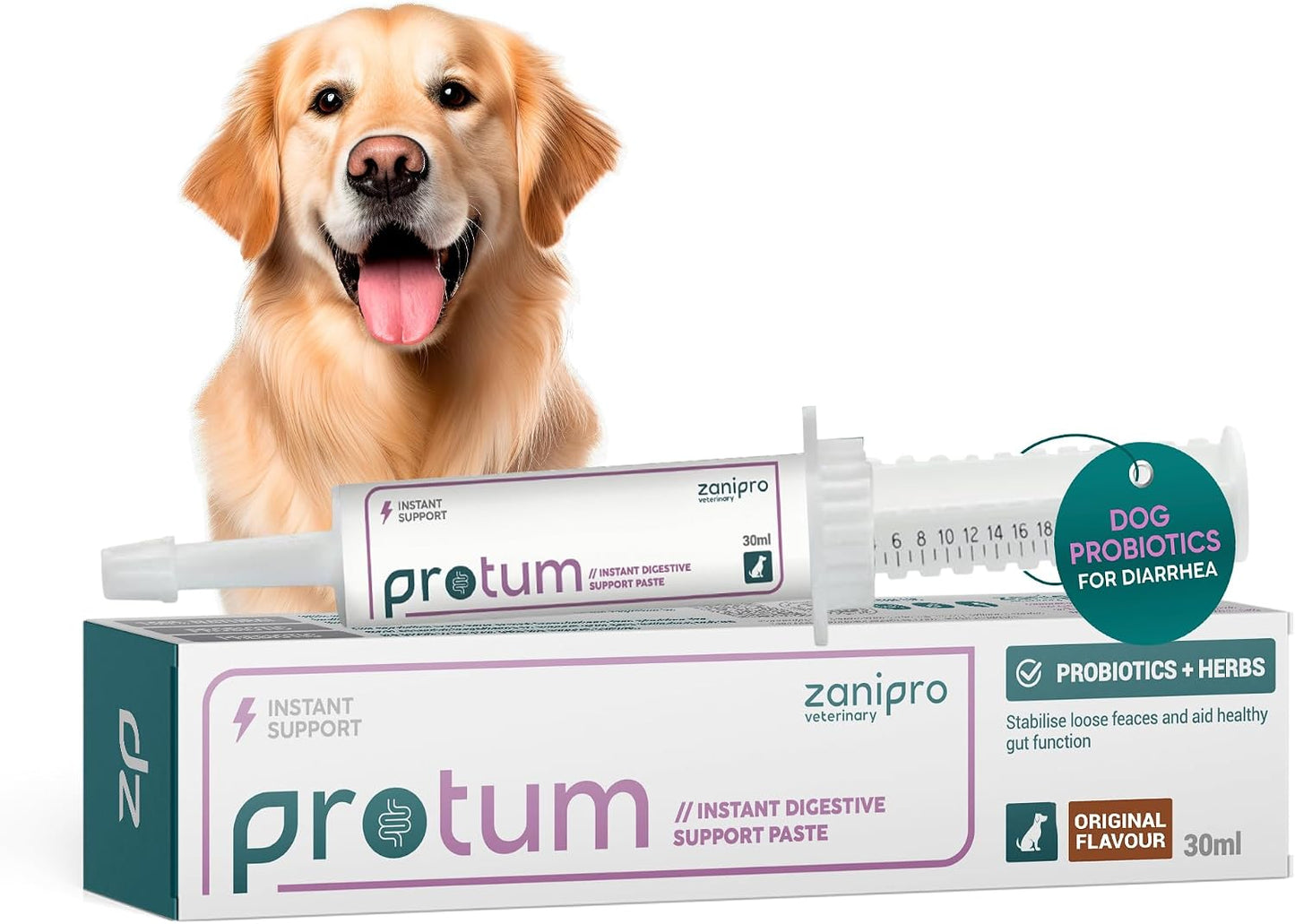 Protum Probiotic Paste for Dogs - Advanced Prebiotic Formula for Digestive Support - görsel 1