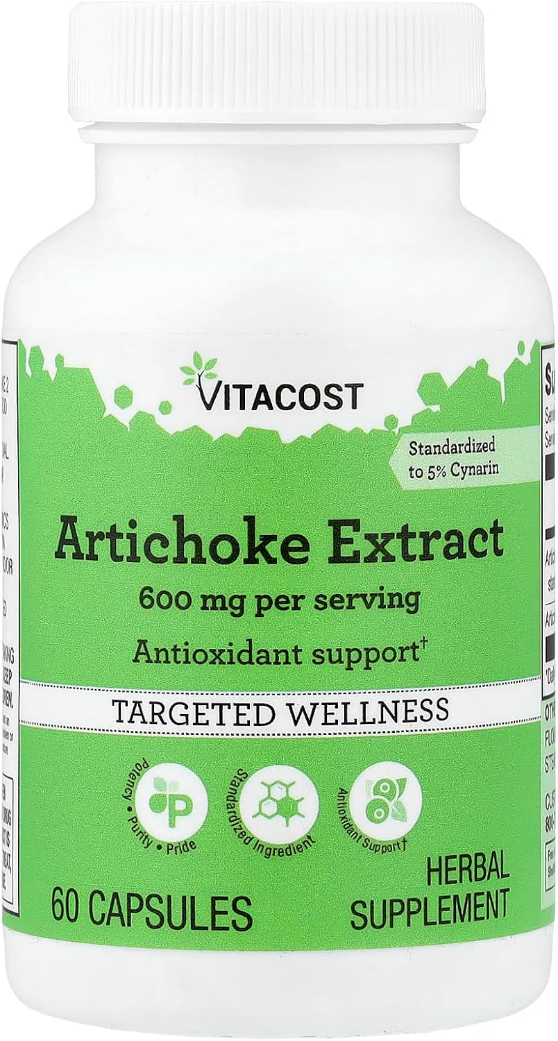 Vitacost Artichoke Extract, 60 Capsules (300 mg per Capsule) - görsel 1