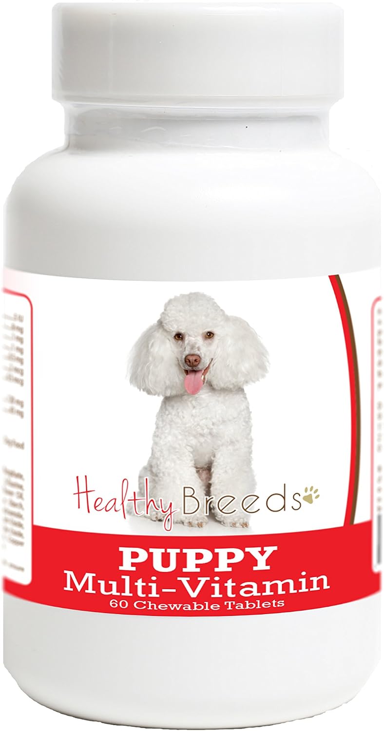 Healthy Breeds Poodle Puppy Multivitamin Tablets (60 Count) - görsel 1