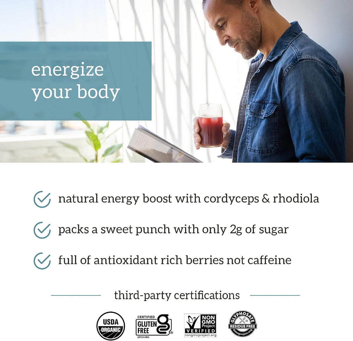 Organifi Sunrise to Sunset Power Box - Organic Superfood Powder Set (Green Juice, Red Juice, Golden Milk) - görsel 5