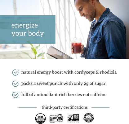 Organifi Sunrise to Sunset Power Box - Organic Superfood Powder Set (Green Juice, Red Juice, Golden Milk)