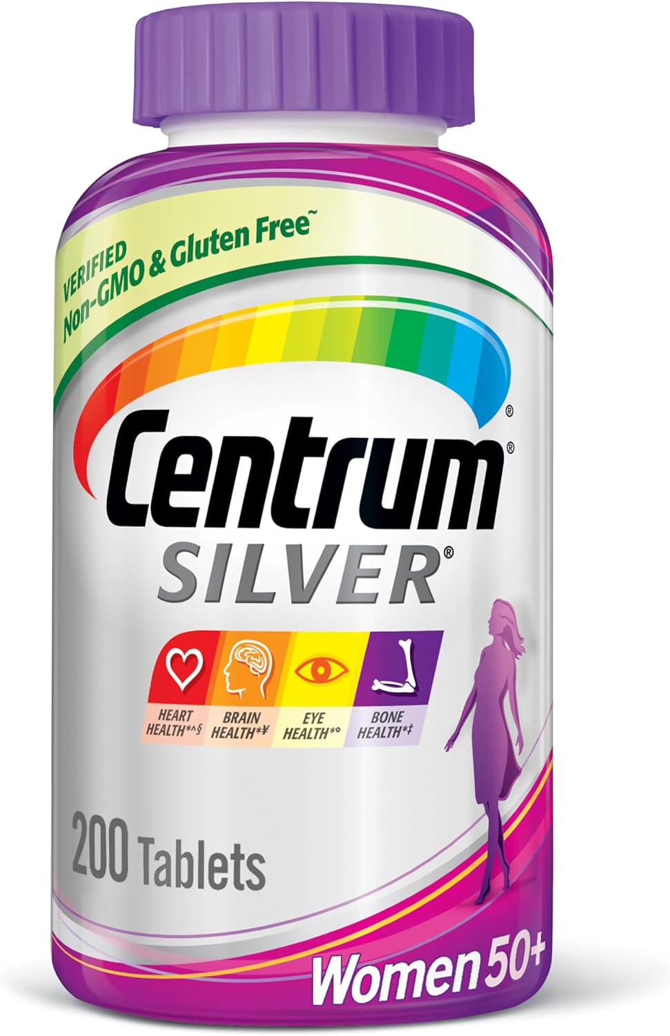 Centrum Silver Women's Multivitamin for Women 50 Plus, 200 Tablets - görsel 1