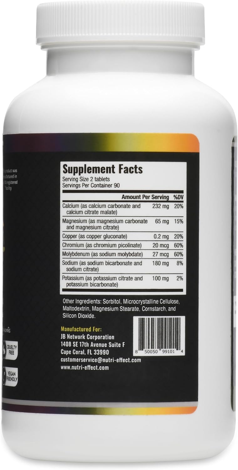 pH Balance Multi-Mineral Tablets - Alkaline Support for Energy, Metabolism, Bone & Cellular Health - 180 Tablets - görsel 5