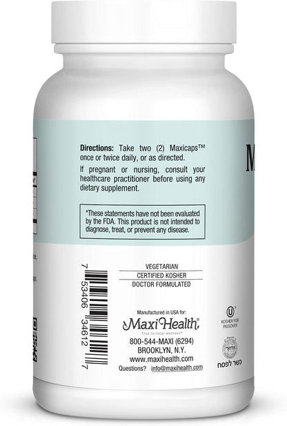 Maxi Health Kosher for Passover Calm Support Capsules – 120 Count