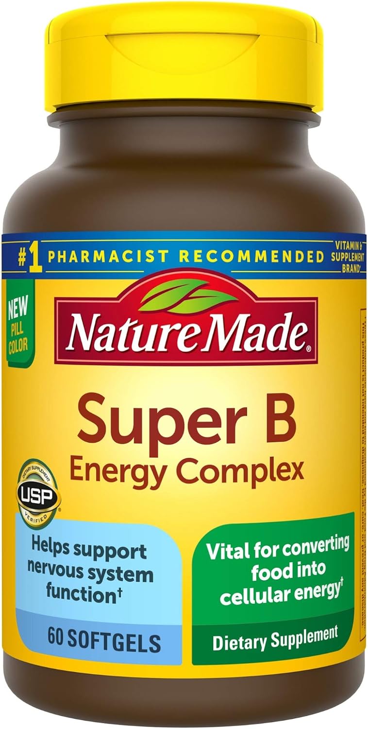 Nature Made Super B Energy Complex, 60 Softgels - görsel 1