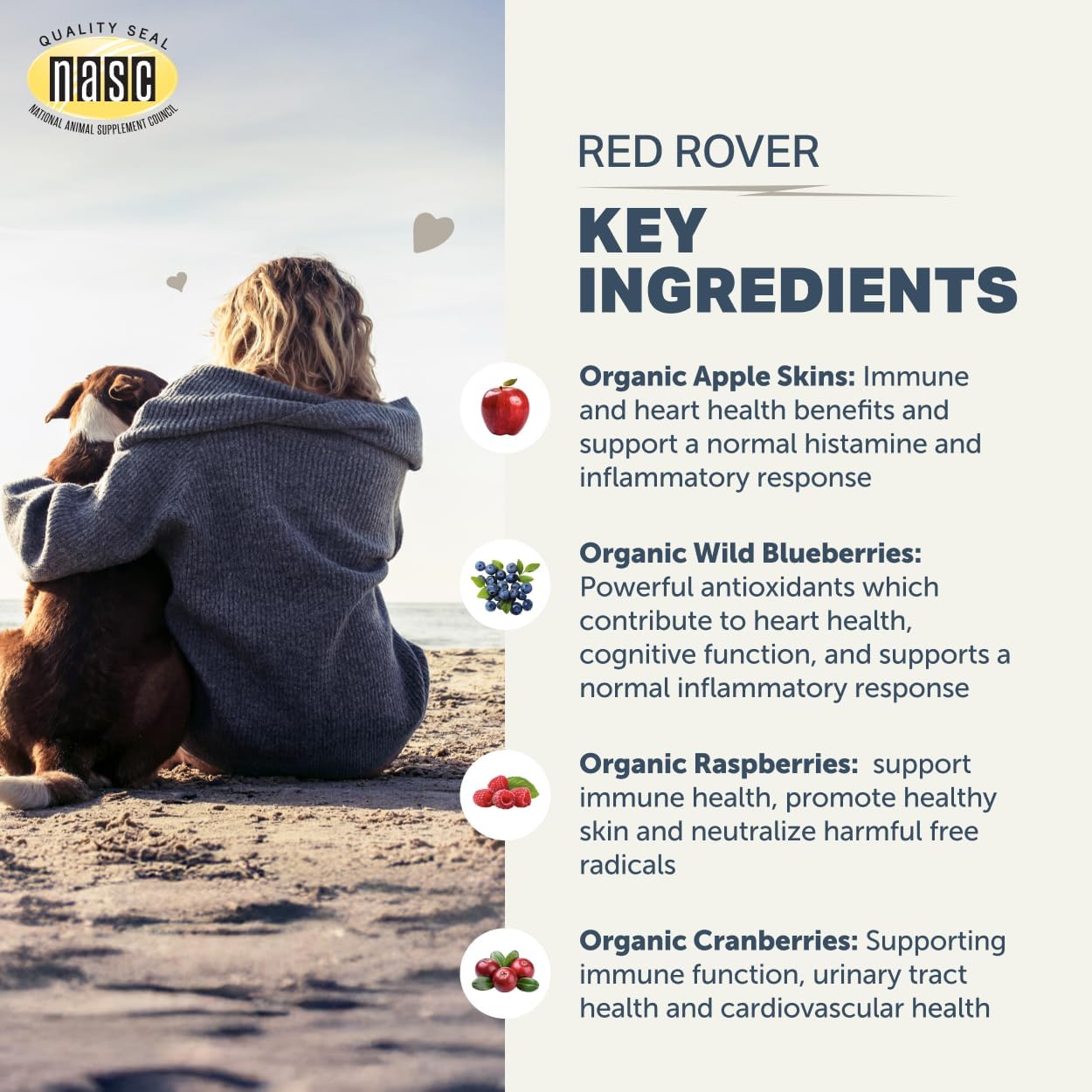 Red Rover – Dog Urinary Supplement with Organic Berries & Apple – 30 Servings - görsel 6