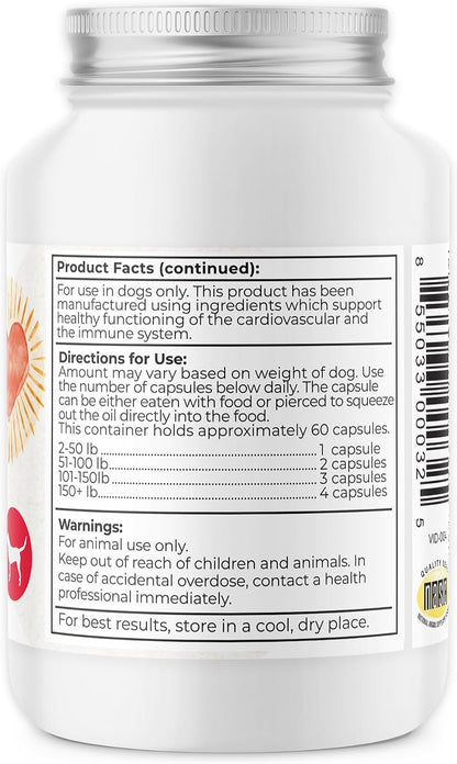 Dr. Harvey's Coenzyme Q10 - Heart & Cardiovascular Support Supplements for Dogs, 60 Capsules