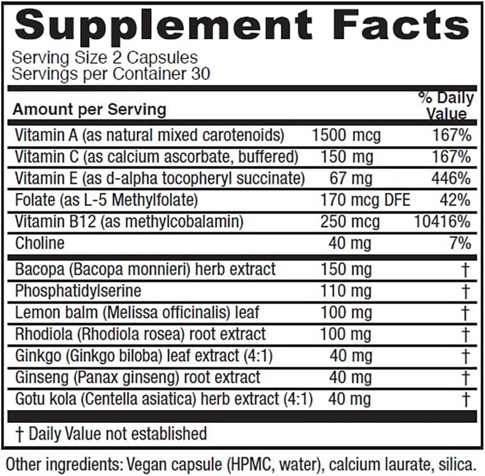 Vitanica MindBlend Brain Support, Vegan, 60 Capsules - görsel 2