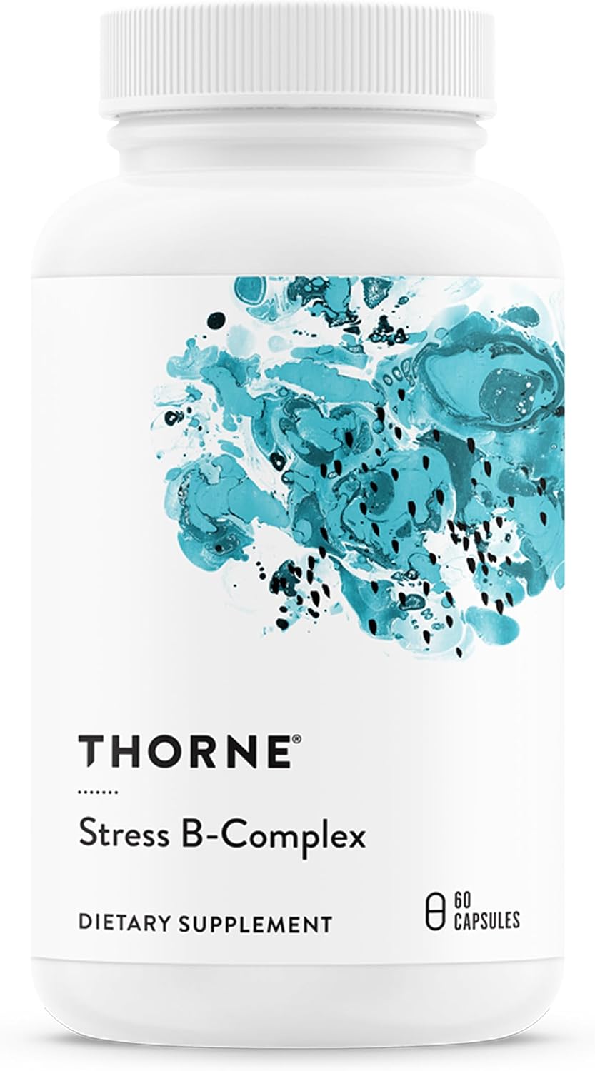 THORNE Stress B-Complex - Active B Vitamins with Extra B5 for Stress and Energy Support - görsel 1