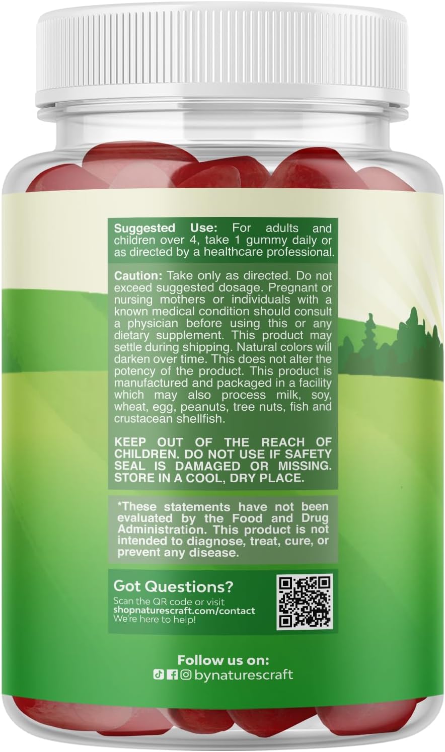 Natures Craft USDA Organic Kids Probiotic Gummies - 60 Count - görsel 7