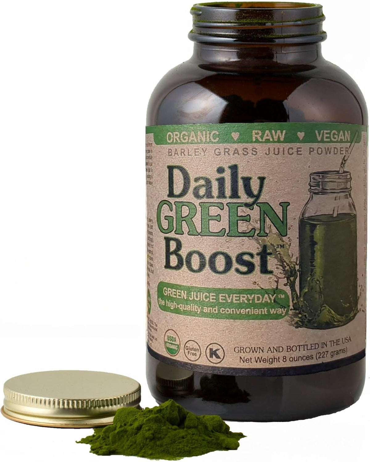 Daily Green Boost - Organic Raw Vegan Multivitamin Supplement (240 ml) - görsel 1