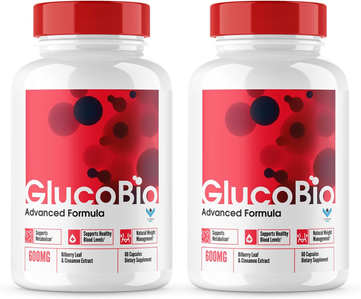 Official Glucobio Capsules - Blood Support Supplement (2 Pack, 120 Capsules) - görsel 1