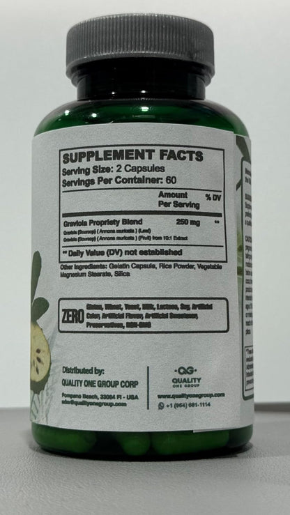 GRAVIOLA MAX - Graviola (Soursop) Leaf Extract, 2 Bottles