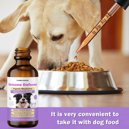 Pet Critical Guard Dog Immune Support Supplement with Turkey Tail Mushroom - 2 oz (59 ml)