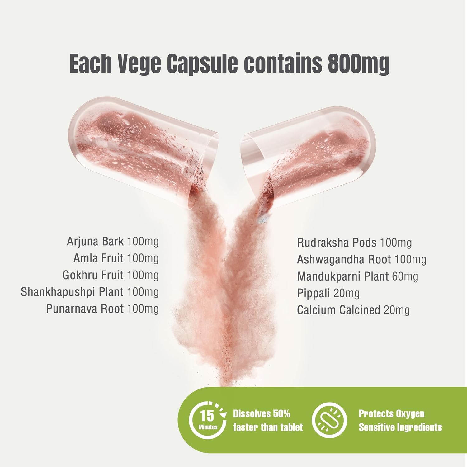 Cardio-B Ayurvedic Herbal Supplement - 90 Veg Capsules (800 mg Each) - görsel 2