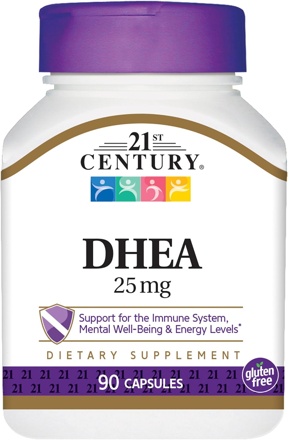 21st Century DHEA 25 mg Capsules, 180 Capsules (Pack of 2) - görsel 1