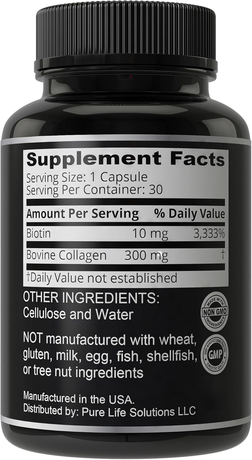 Hair Thickness Maximiser Biotin & Collagen Supplement, 10,000mcg - görsel 6