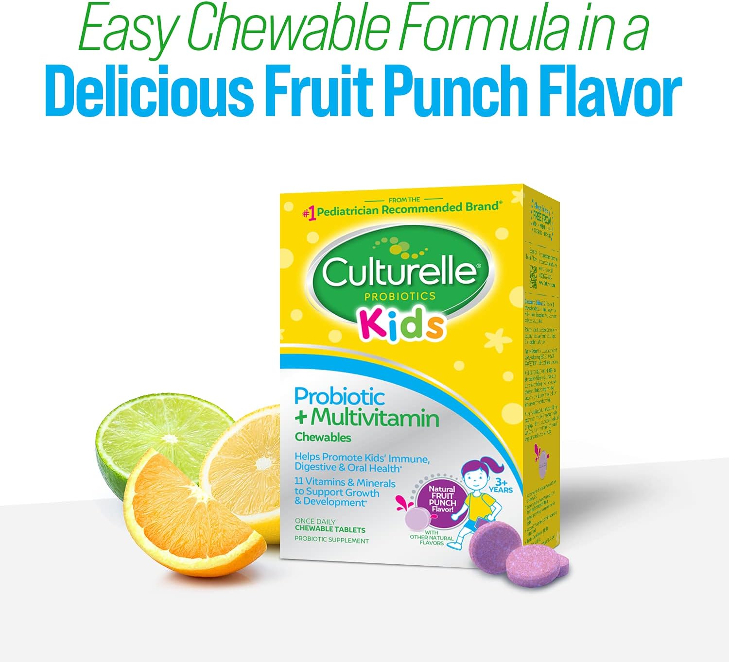 Culturelle Kids Probiotic + Complete Multivitamin Chewable, Ages 3+ - görsel 5