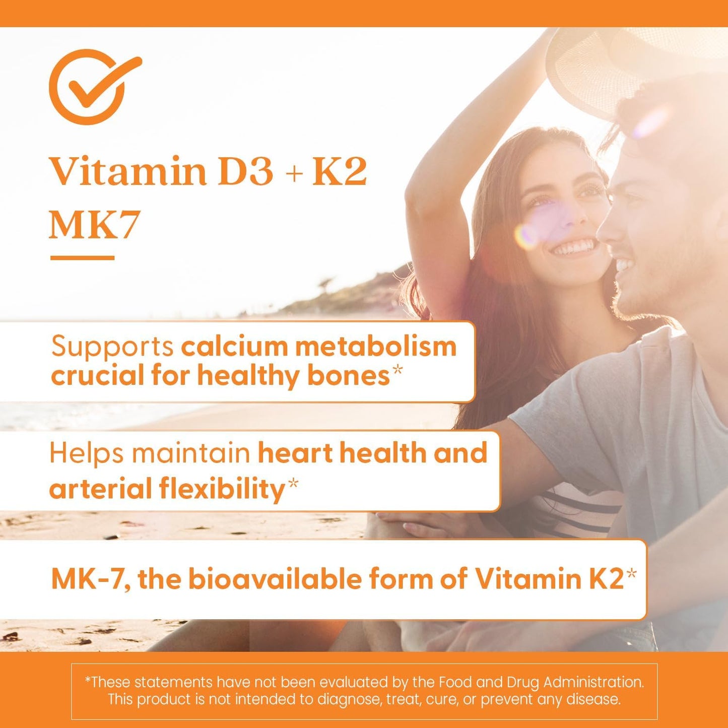 Doctor's Best Vitamin D3 and K2 Supplement for Men & Women - Vitamin D3 5000 IU + K2 as MK-7, Bone Health Support, Gluten-free, Non GMO, Vegetarian Capsules - 60 Veg Caps - görsel 6