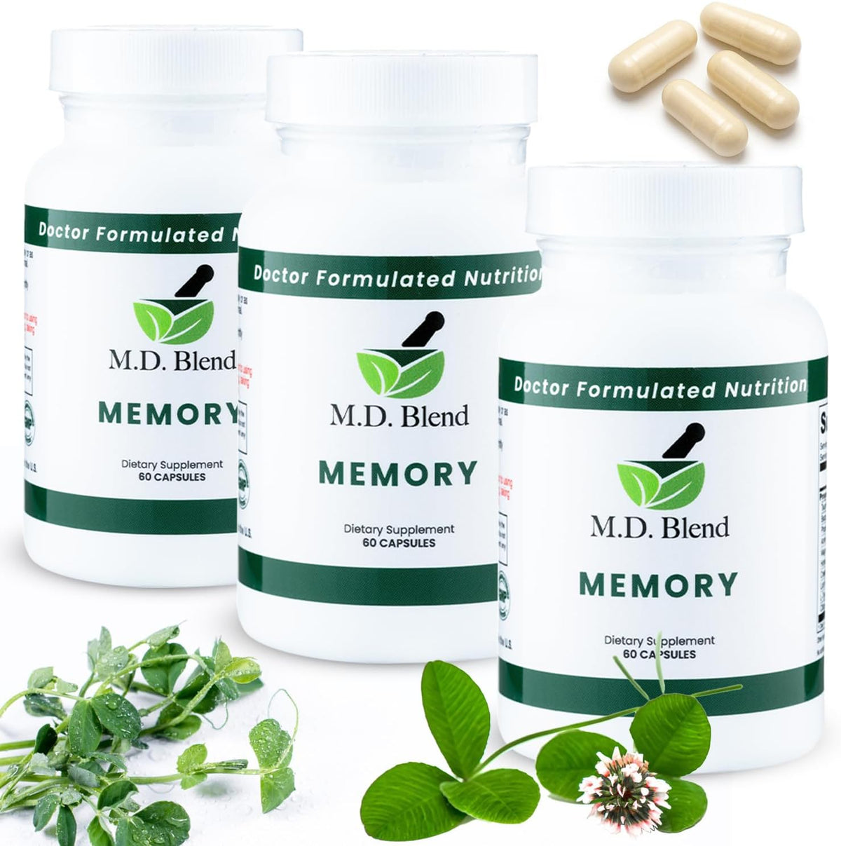 Brain Support for Memory and Focus - Brain Food Supplement for Memory & Neural Function - Premium L-Tyrosine, Phosphatidylserine, Bacopa Monnieri Focus Food Supplement, 30 Capsules (Pack of 1) - görsel 10