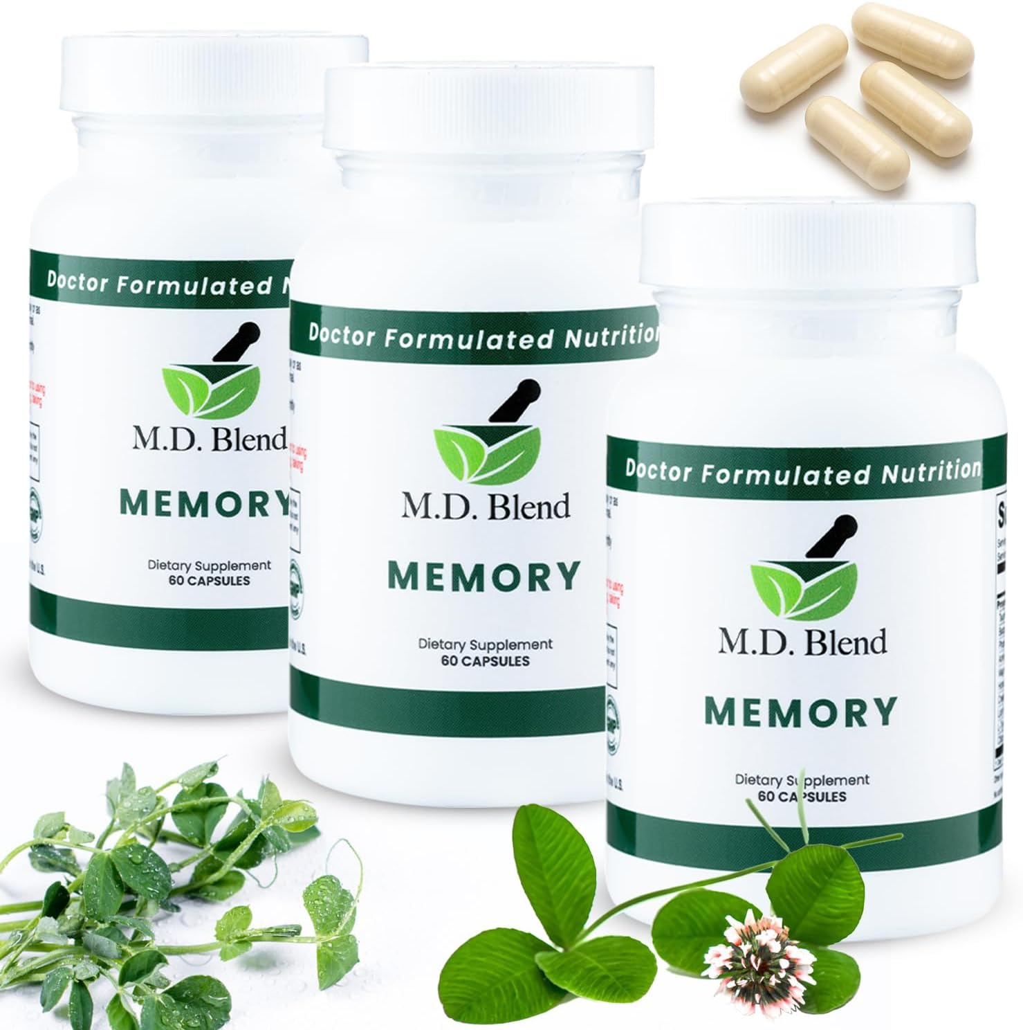Brain Support for Memory and Focus - Brain Food Supplement for Memory & Neural Function - Premium L-Tyrosine, Phosphatidylserine, Bacopa Monnieri Focus Food Supplement, 30 Capsules (Pack of 1) - görsel 10