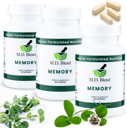 Brain Support for Memory and Focus - Brain Food Supplement for Memory & Neural Function - Premium L-Tyrosine, Phosphatidylserine, Bacopa Monnieri Focus Food Supplement, 30 Capsules (Pack of 1)