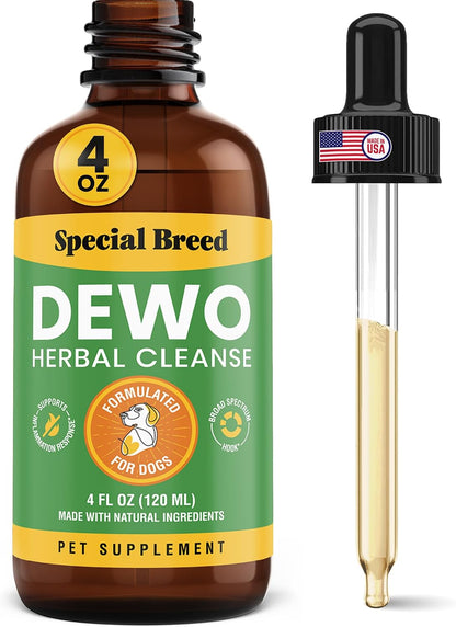 Natural Intestinal Defence for Dogs – Herbal Cleanse with Wormwood & Black Walnut, Digestive Support, 240 ml