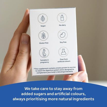 OptiBac Probiotics Every Day Extra 30 Capsules | High Strength Digestive Probiotics with 20 Billion CFU | Vegan Supplement with Lactobacillus Acidophilus NCFM | For Everyday Digestive Health