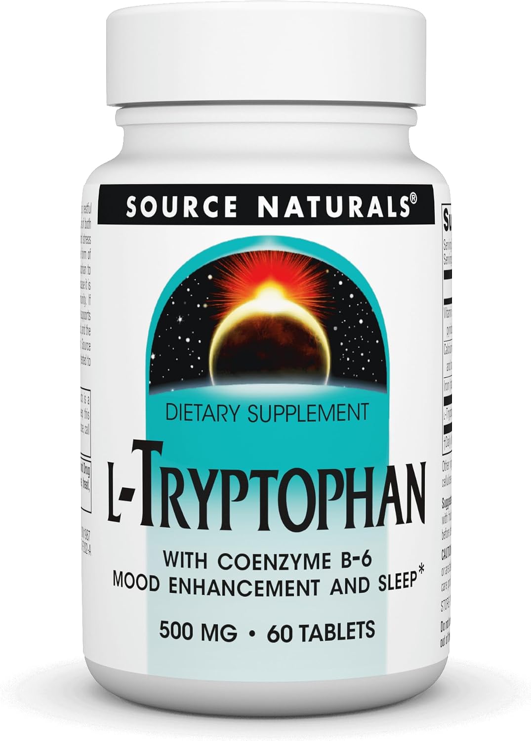 Source Naturals L-Tryptophan with Coenzyme B-6, 500 mg - 120 Tablets - görsel 8