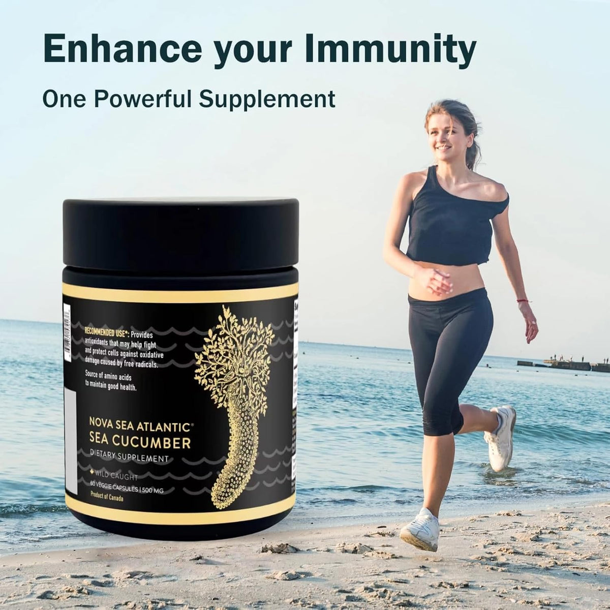 Nova Sea Atlantic Sea Cucumber Supplement – Wild Caught, 60 Capsules - görsel 6