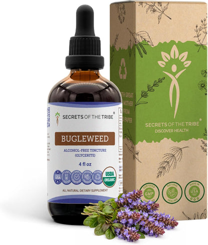 Bugleweed USDA Organic | Alcohol-FREE Extract, High-Potency Herbal Drops | Made from 100% Certified Organic Bugleweed (Ze Lan, Lycopus Virginicus) Dried Herb 2 oz (59 ml)