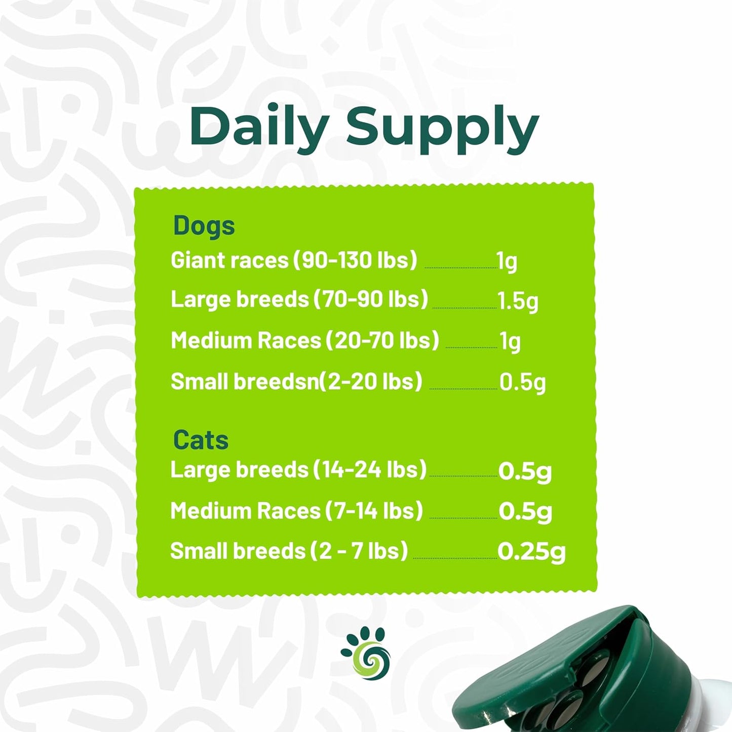 SPIRU PAW Spirulina Powder for Dogs & Cats - Plant-Based Microalgae Food Topper, 3 oz - görsel 6