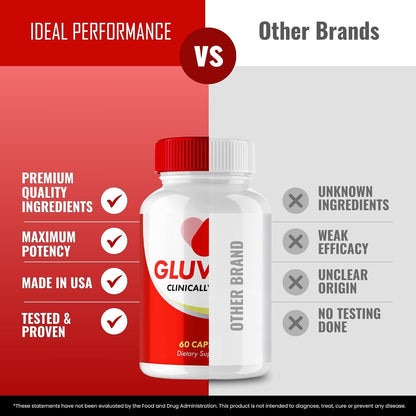 Gluvafit Advanced Blood Formula Capsules – Maximum Strength, All-Natural (5 Pack)
