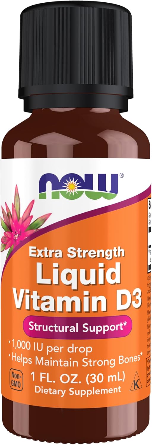 NOW Foods Liquid Vitamin D-3 – 2 fl oz (59 ml) - görsel 9