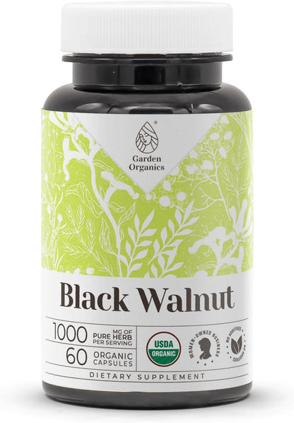 Black Walnut USDA Organic Alcohol-Free Extract | High-Potency Tincture | Certified Organic Black Walnut (Juglans Nigra) Dried Hull (4 oz / 118 ml)