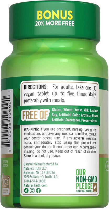 Nature's Truth Vitamin B12 500 mcg - 120 – Vegan, non-GMO, and gluten-free – Image 7