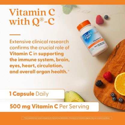 Doctor's Best Vitamin C 500mg, 120 Capsules