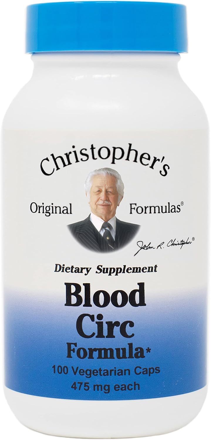 Dr. Christopher's Original Formulae Blood Circulation Formula - 475 mg, 100 Capsules - görsel 1