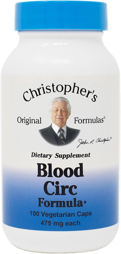 Dr. Christopher's Original Formulae Blood Circulation Formula - 475 mg, 100 Capsules