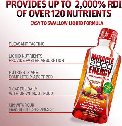 Century Systems 2000 - Complete Liquid Multivitamin and Mineral Supplement with Amino Acids and Antioxidants (946 ml)