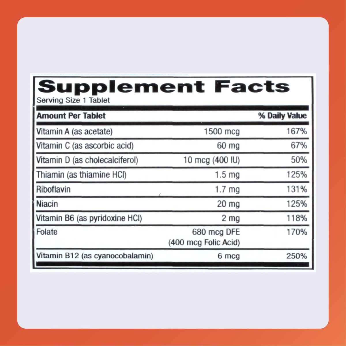 Rugby Daily-Vite Multivitamin – Daily Vitamin Supplement – 100 Tablets (2 Pack) - görsel 6